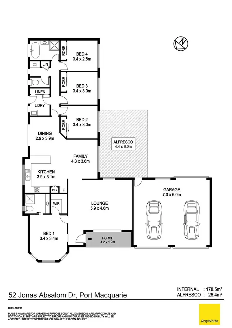 Floorplan of Homely house listing, 52 Jonas Absalom Drive, Port Macquarie NSW 2444