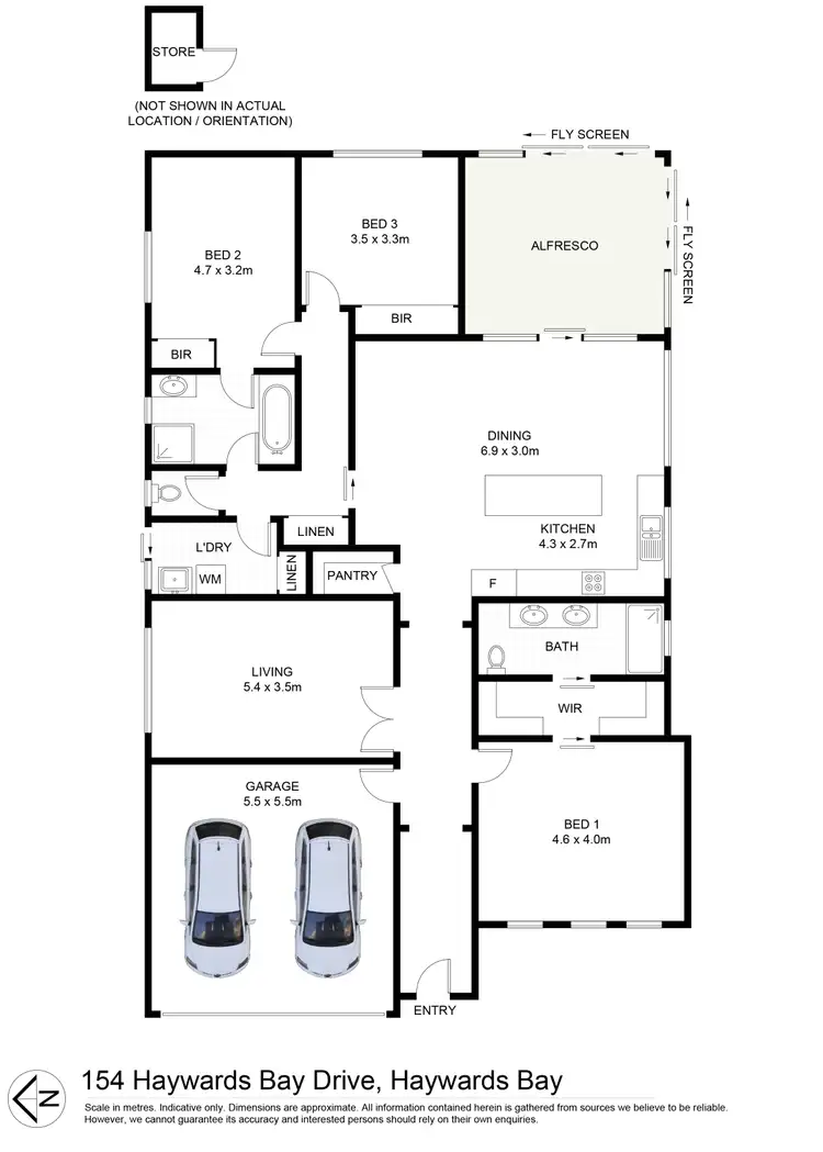 Floorplan of Homely house listing, 154 Haywards Bay Drive, Haywards Bay NSW 2530