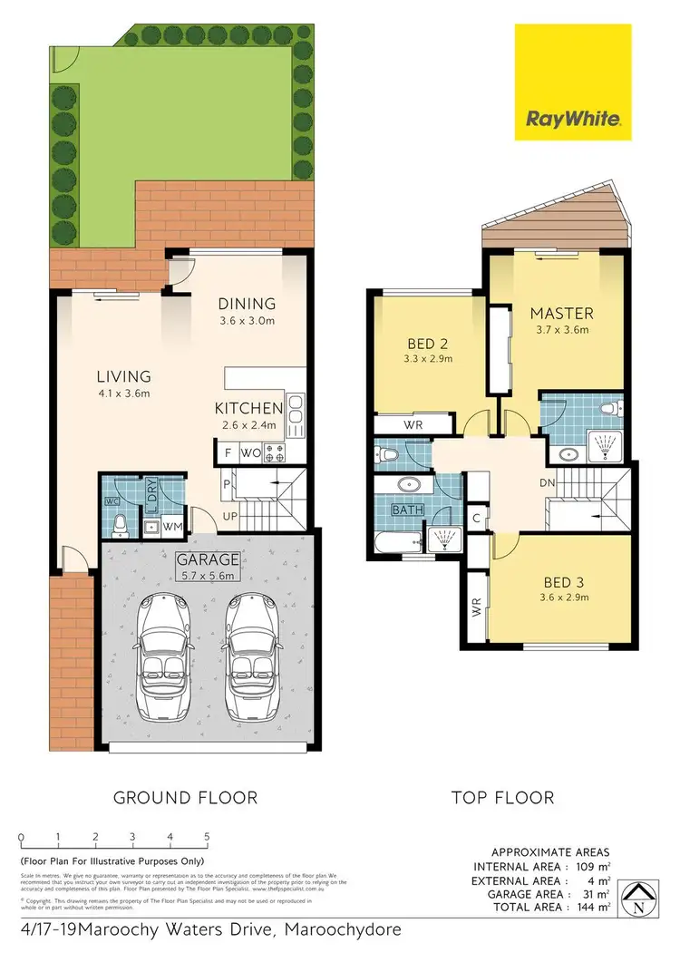 Floorplan of Homely townhouse listing, 4/17-19 Maroochy Waters Drive, Maroochydore QLD 4558