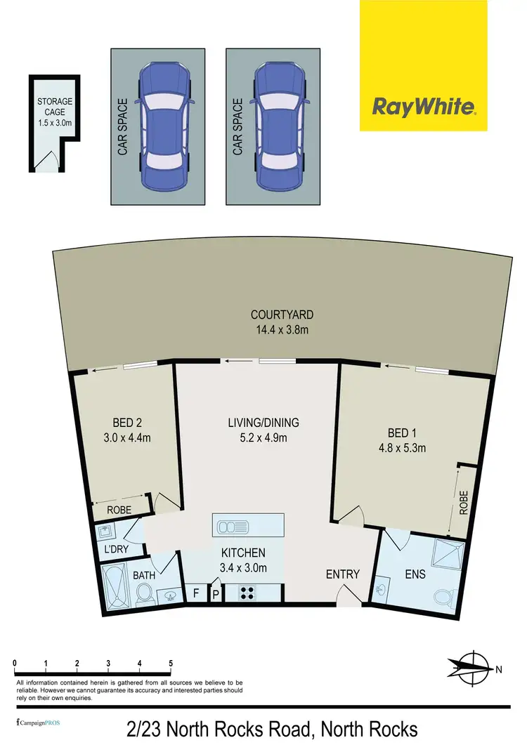 Floorplan of Homely apartment listing, 2/23-25 North Rocks Road, North Rocks NSW 2151