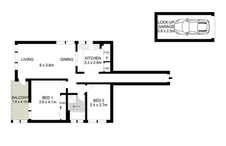 Floorplan of Homely apartment listing, 11/5-7 Macpherson Street, Waverley NSW 2024