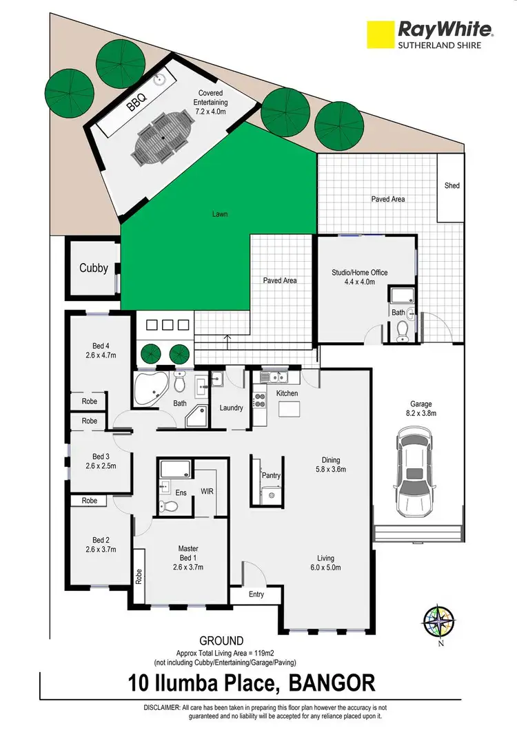 Floorplan of Homely house listing, 10 Ilumba Place, Bangor NSW 2234