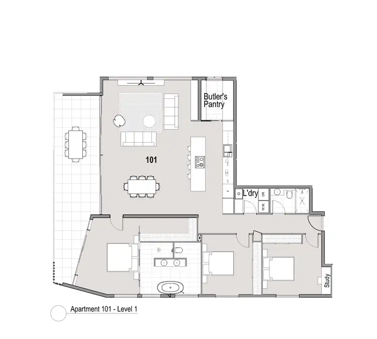 Floorplan of Homely apartment listing, 101 & 201/20 Victoria Parade, Clayfield QLD 4011