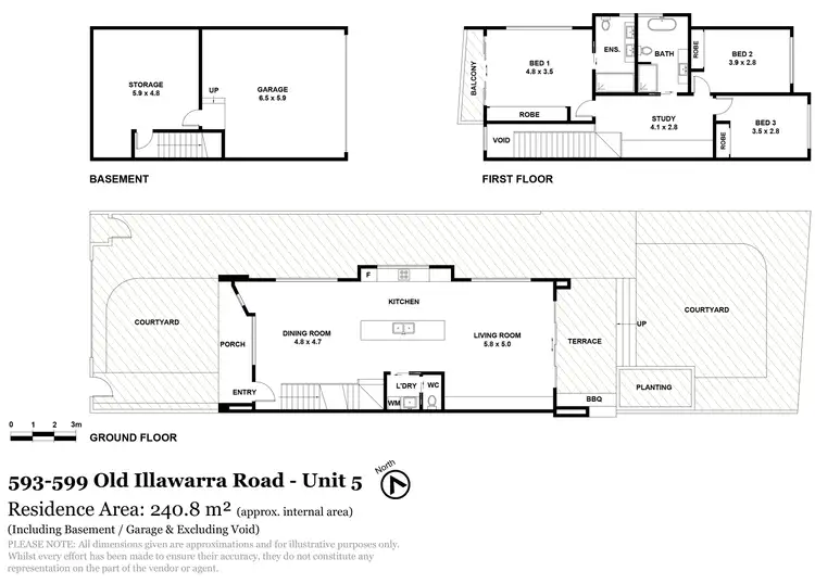 Floorplan of Homely townhouse listing, 1/595 Old Illawarra Road, Menai NSW 2234