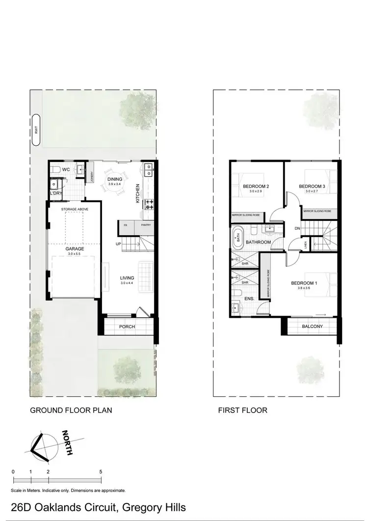 Floorplan of Homely house listing, 26D Oaklands Circuit, Gregory Hills NSW 2557