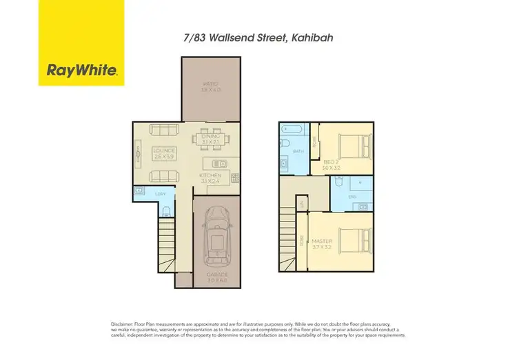 Floorplan of Homely townhouse listing, 7/83 Wallsend Street, Kahibah NSW 2290