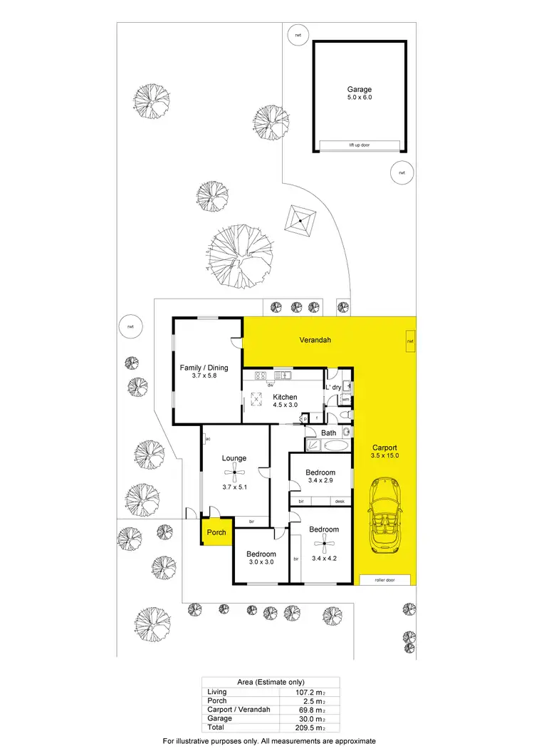 Floorplan of Homely house listing, 104 Penang Avenue, Melrose Park SA 5039