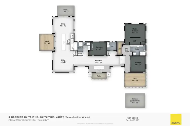 Floorplan of Homely house listing, 8 Booneen Burrow, Currumbin Valley QLD 4223