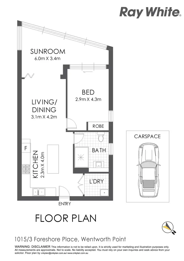 Floorplan of Homely apartment listing, 1015/3 Foreshore Place, Wentworth Point NSW 2127
