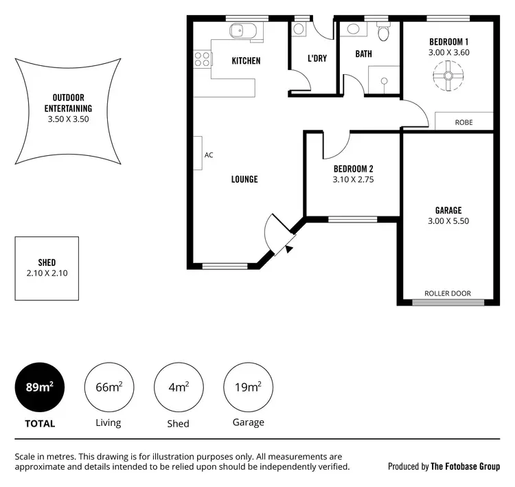 Floorplan of Homely house listing, 1/22 The Pines Close, Happy Valley SA 5159