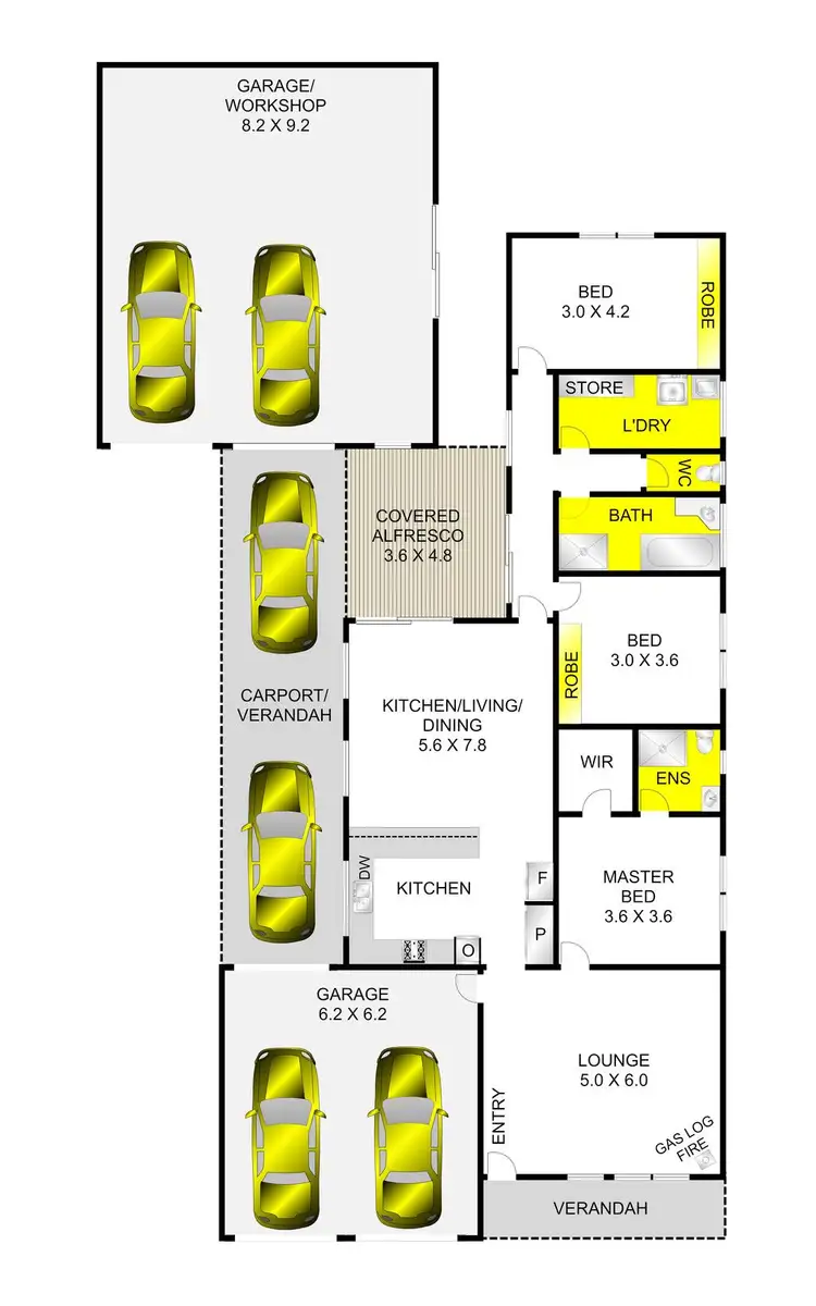 Floorplan of Homely house listing, 7 Amanda Avenue, Corio VIC 3214