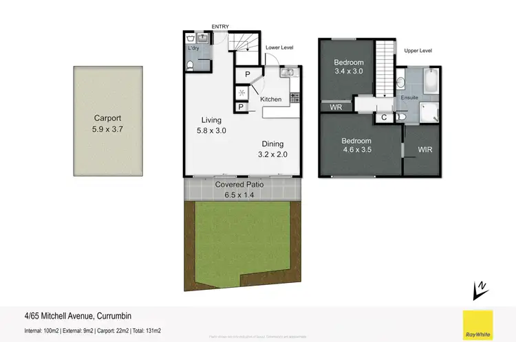 Floorplan of Homely townhouse listing, 4/65 Mitchell Avenue, Currumbin QLD 4223
