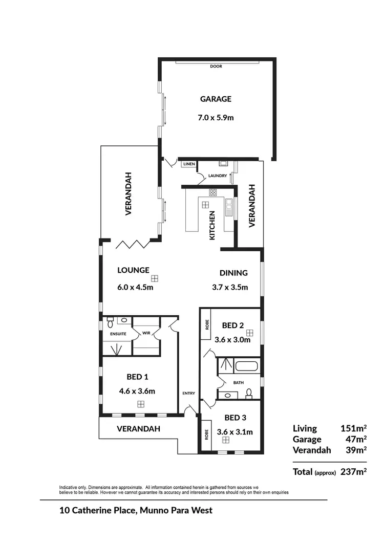 Floorplan of Homely house listing, 10 Catherine Place, Munno Para SA 5115