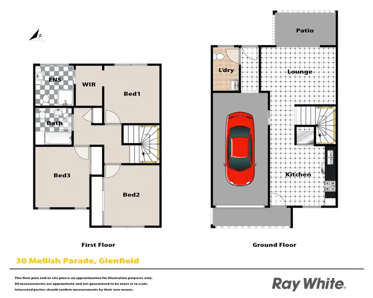 Floorplan of Homely townhouse listing, 30 Mellish Parade, Glenfield NSW 2167