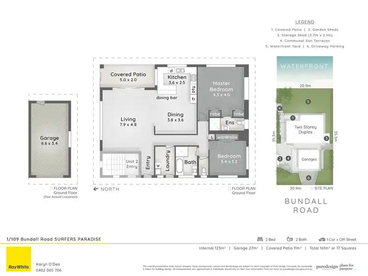 Floorplan of Homely townhouse listing, 1&2/109 Bundall Road, Surfers Paradise QLD 4217
