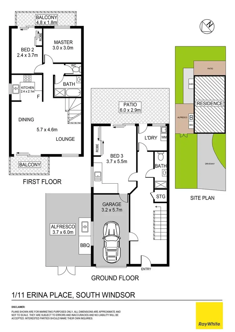 Floorplan of Homely house listing, 1/11 Erina Place, South Windsor NSW 2756