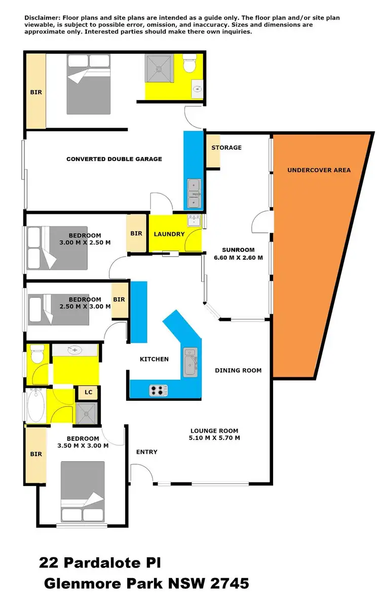 Floorplan of Homely house listing, 22 Pardalote Place, Glenmore Park NSW 2745