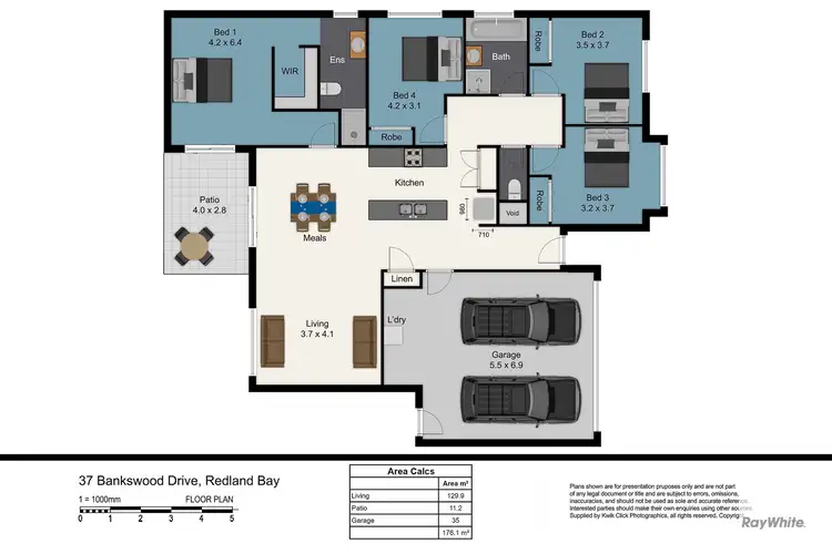 Floorplan of Homely house listing, 37 Bankswood Drive, Redland Bay QLD 4165