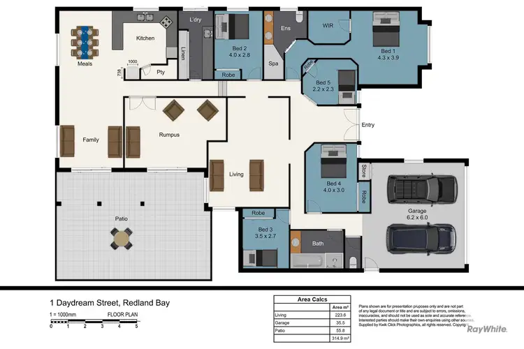Floorplan of Homely house listing, 1 Daydream Street, Redland Bay QLD 4165