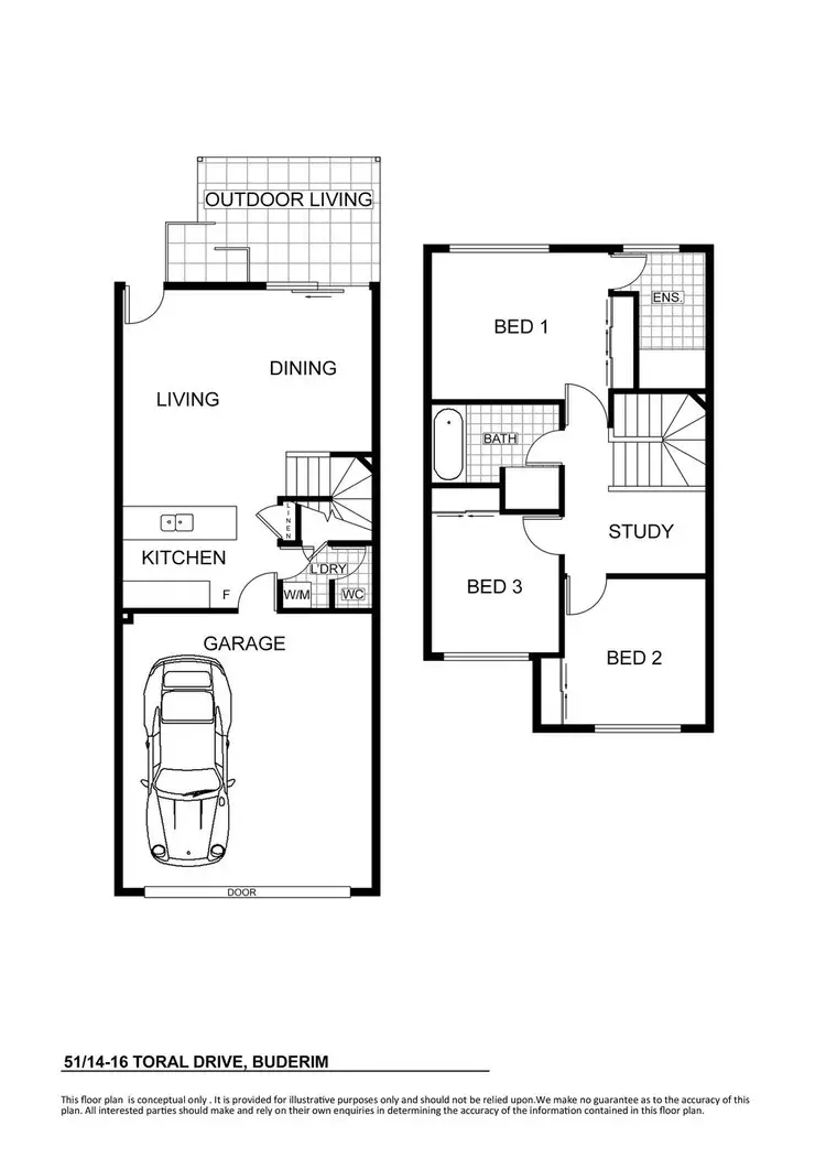 Floorplan of Homely apartment listing, 51/16 Toral Drive, Buderim QLD 4556