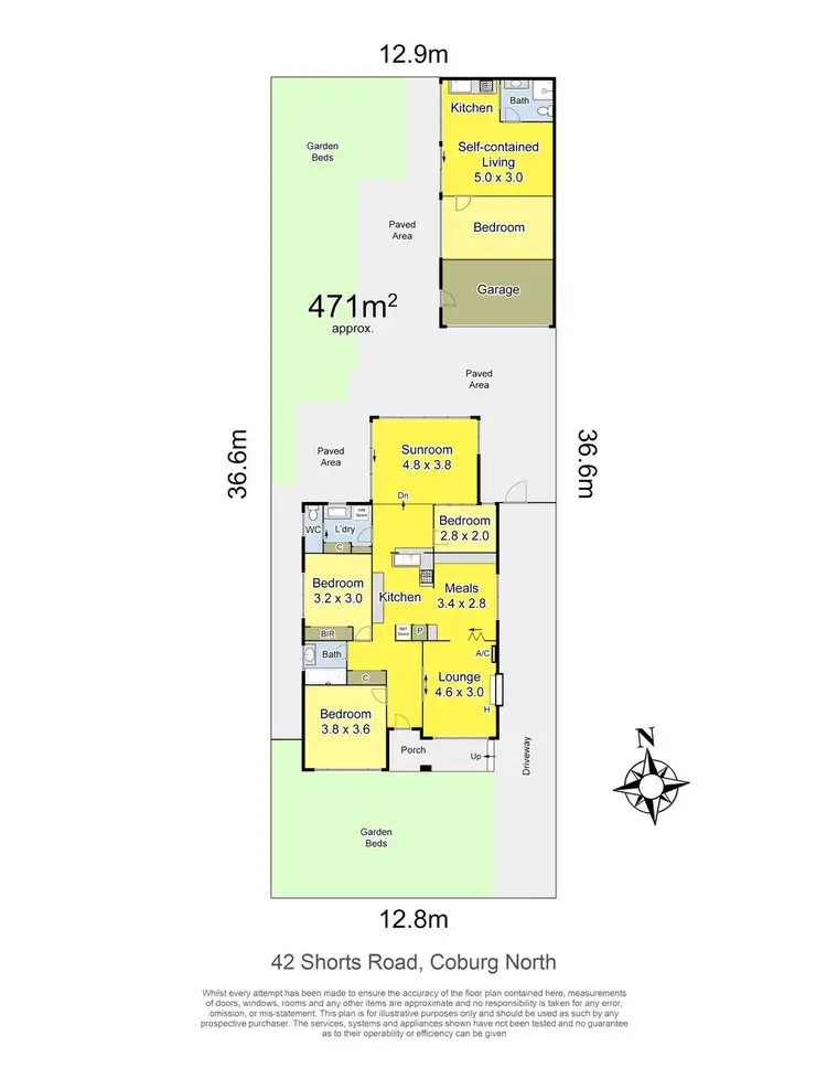 Floorplan of Homely house listing, 42 Shorts Road, Coburg North VIC 3058