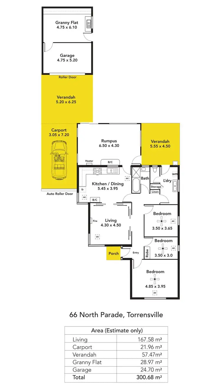 Floorplan of Homely house listing, 66 North Parade, Torrensville SA 5031