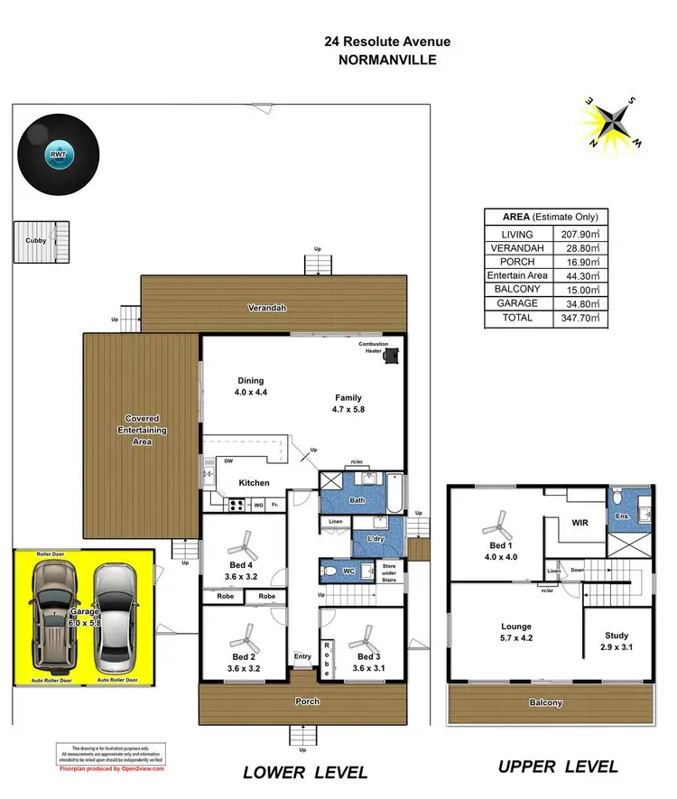 Floorplan of Homely house listing, 24 Resolute Avenue, Normanville SA 5204