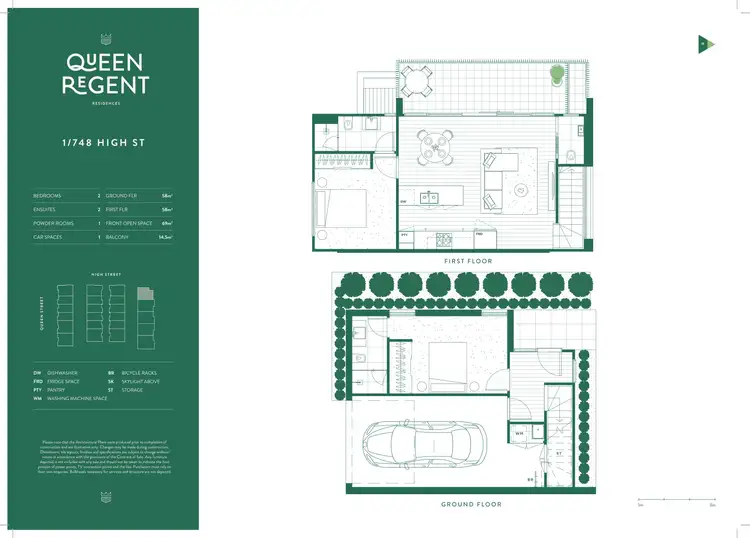 Floorplan of Homely townhouse listing, 1/748 High Street, Reservoir VIC 3073