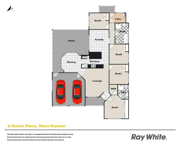Floorplan of Homely house listing, 6 Harris Place, West Hoxton NSW 2171