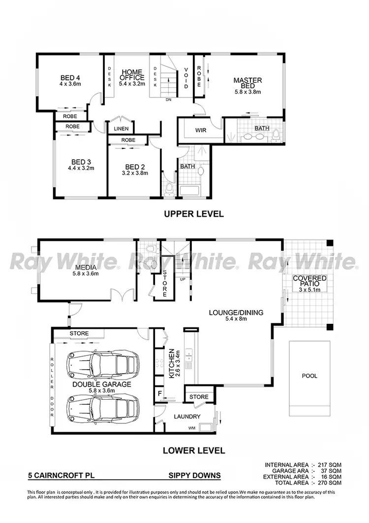 Floorplan of Homely house listing, 5 Cairncroft Place, Sippy Downs QLD 4556