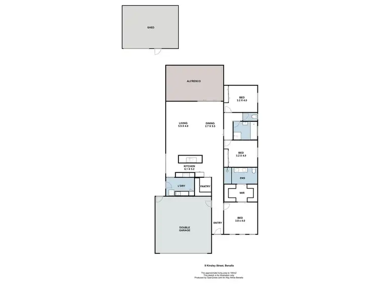 Floorplan of Homely house listing, 9 Kingsley Street, Benalla VIC 3672