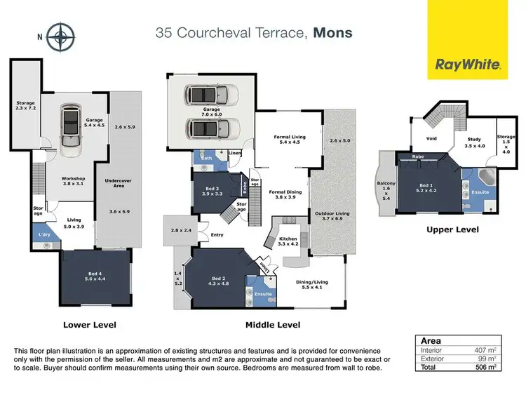 Floorplan of Homely house listing, 35 Courcheval Terrace, Mons QLD 4556