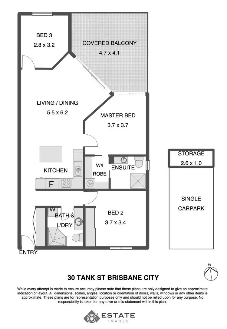 Floorplan of Homely apartment listing, 703/30 Tank Street, Brisbane City QLD 4000