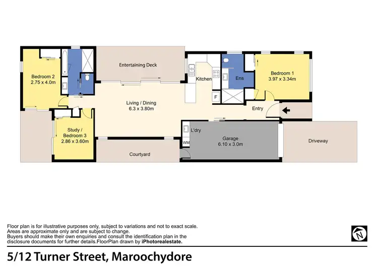 Floorplan of Homely unit listing, 5/12 Turner Street, Maroochydore QLD 4558