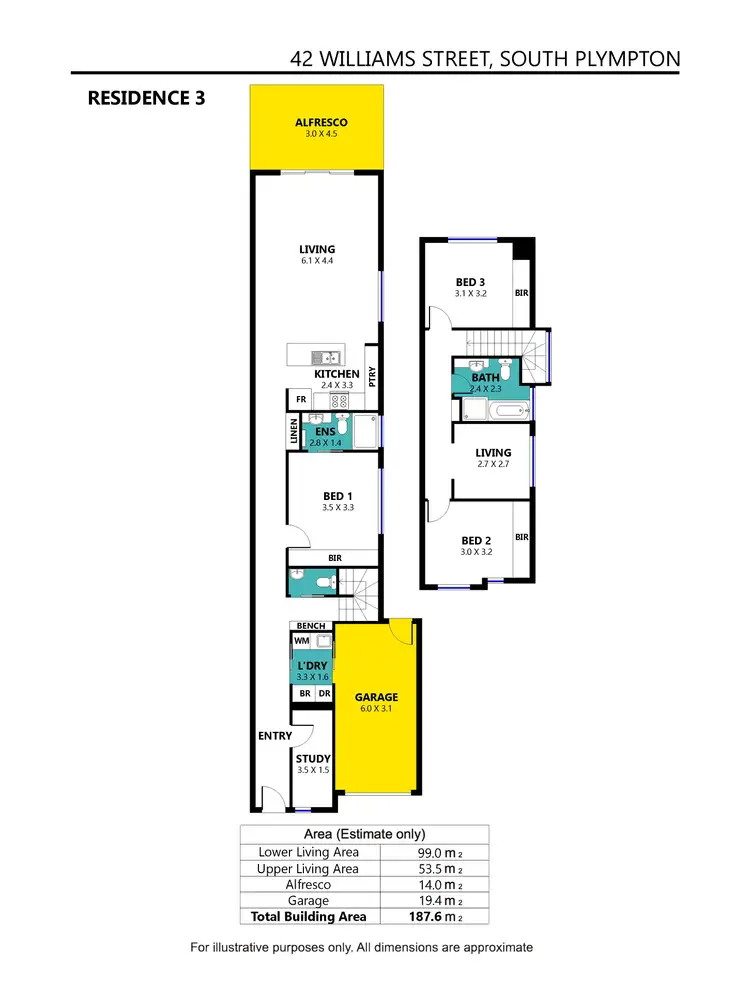 Floorplan of Homely house listing, 42B William Street, South Plympton SA 5038