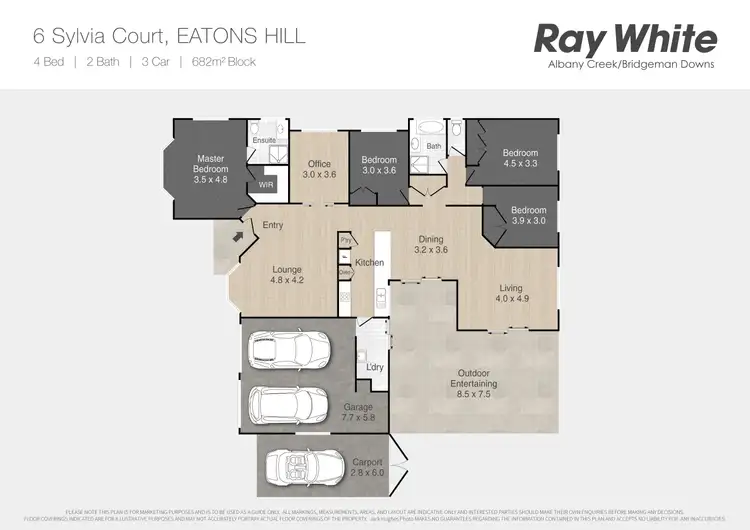 Floorplan of Homely house listing, 6 Sylvia Court, Eatons Hill QLD 4037