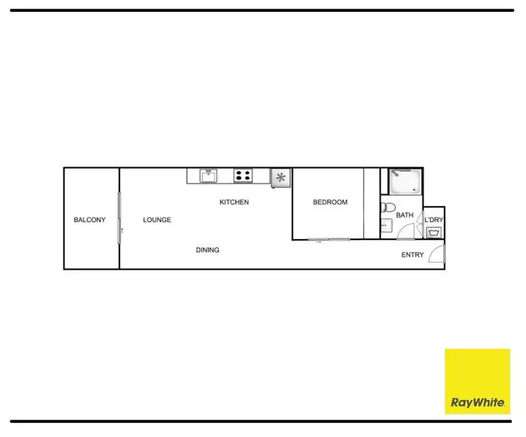 Floorplan of Homely apartment listing, 712/120 Eastern Valley Way, Belconnen ACT 2617