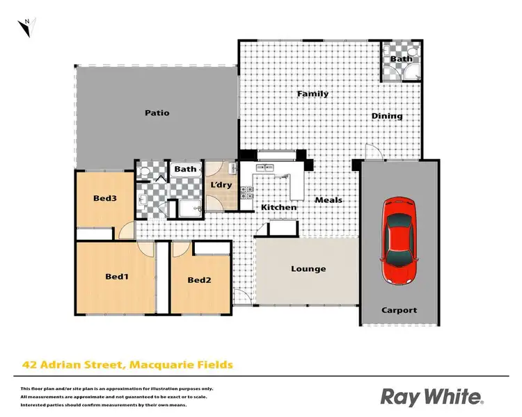 Floorplan of Homely house listing, 42 Adrian Street, Macquarie Fields NSW 2564