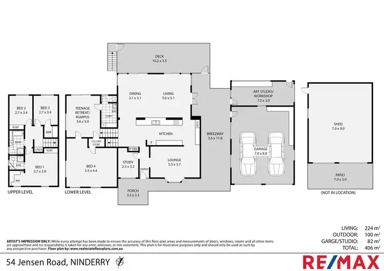Floorplan of Homely rural property listing, 54 Jensen Road, Ninderry QLD 4561