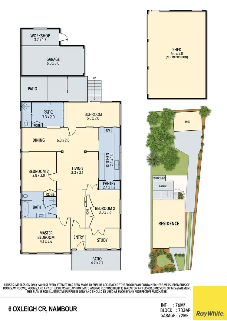 Floorplan of Homely house listing, 6 Oxleigh Crescent, Nambour QLD 4560