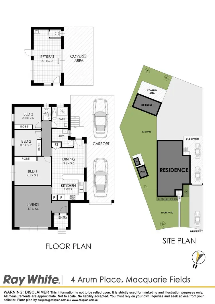 Floorplan of Homely house listing, 4 Arum Place, Macquarie Fields NSW 2564