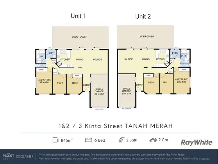 Floorplan of Homely semi-detached listing, 1/3 Kinta Street, Tanah Merah QLD 4128