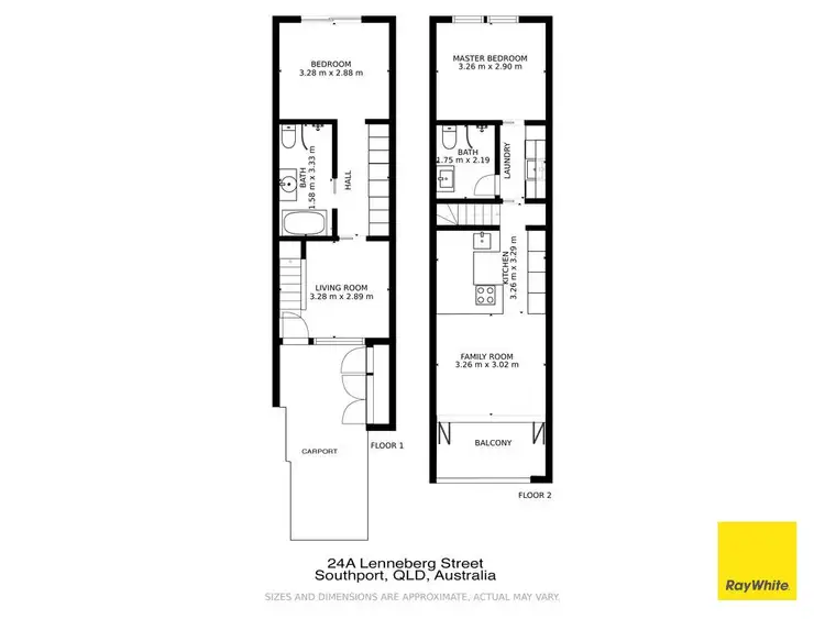 Floorplan of Homely house listing, 24a Lenneberg Street, Southport QLD 4215
