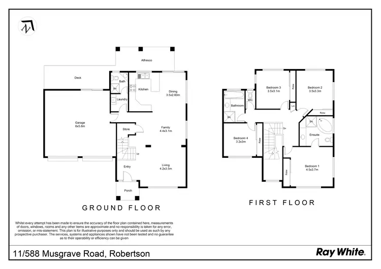 Floorplan of Homely townhouse listing, 11/588 Musgrave Road, Robertson QLD 4109