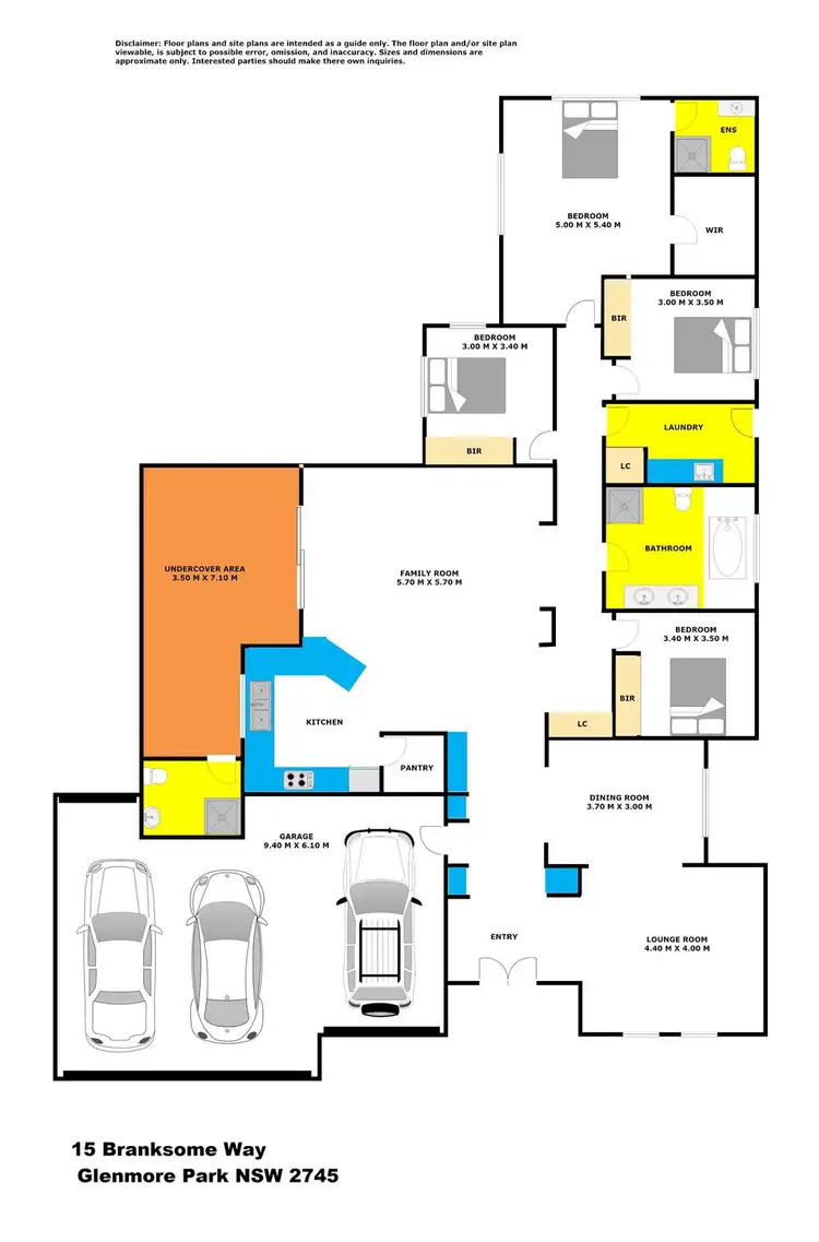 Floorplan of Homely house listing, 15 Branksome Way, Glenmore Park NSW 2745