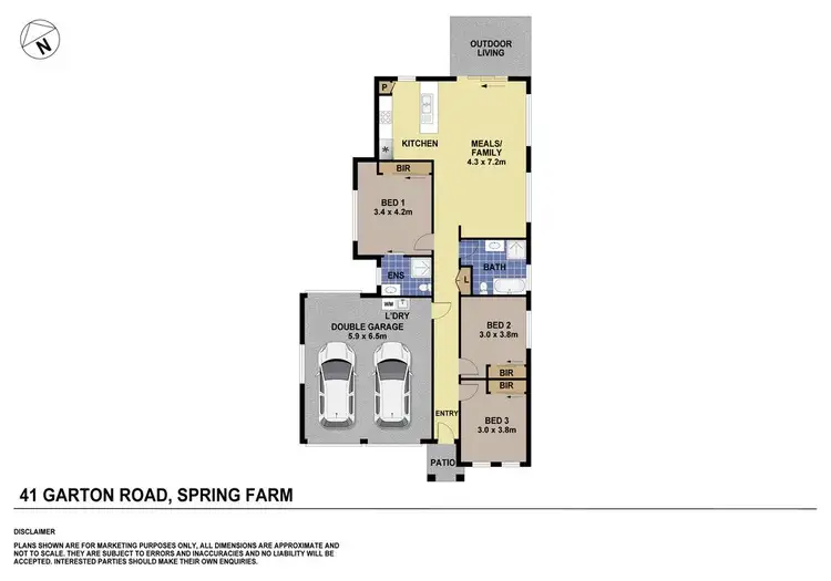 Floorplan of Homely house listing, 41 Garton Road, Spring Farm NSW 2570