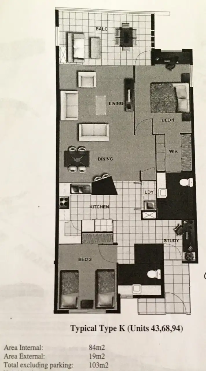 Floorplan of Homely unit listing, 94/57 Grand Parade, Kawana Island QLD 4575