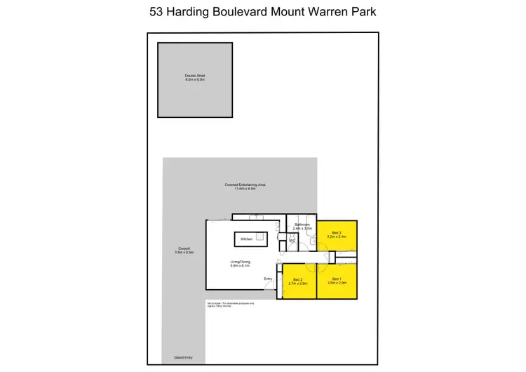 Floorplan of Homely house listing, 53 Harding Boulevard, Mount Warren Park QLD 4207