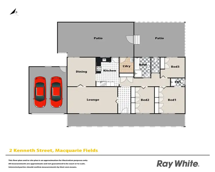 Floorplan of Homely house listing, 2 Kenneth Street, Macquarie Fields NSW 2564