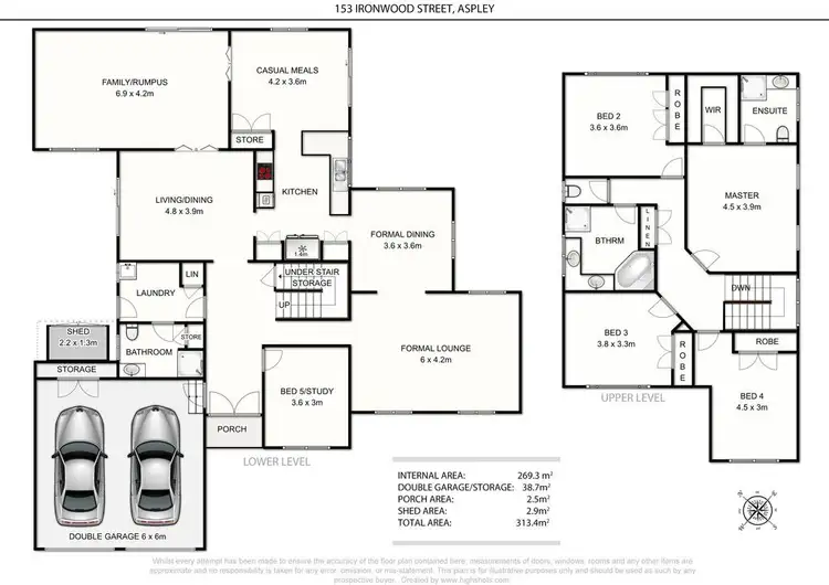 Floorplan of Homely house listing, 153 Ironwood Street, Aspley QLD 4034